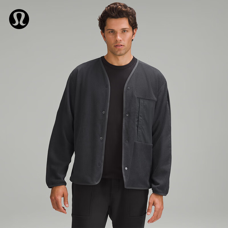 lululemon Fleece 男士按扣款拉绒开衫 LM3EQNS 680元