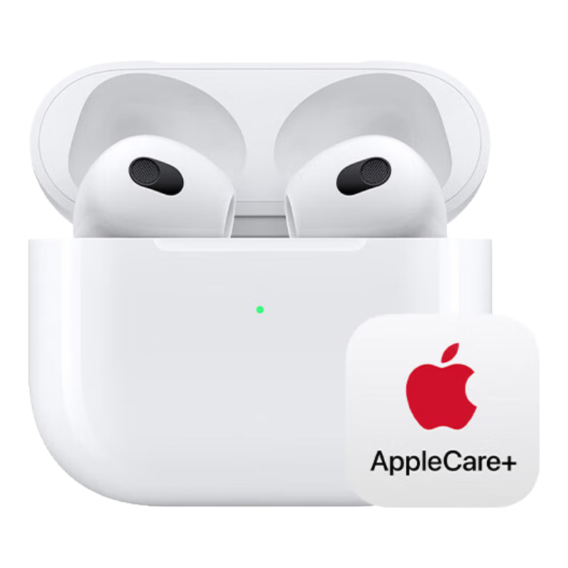 Apple/苹果 两年AppleCare+套装版 AirPods (第三代) 配MagSafe无线充电盒 无线蓝牙耳机 1352元