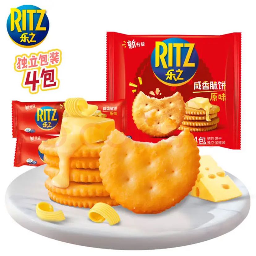 RITZ 卡夫乐 乐之原味薄片香脆饼干 咸味400g 家庭装 7.12元（需买2件，需用券）