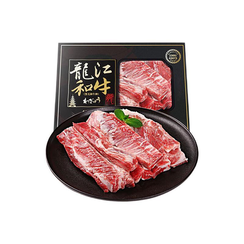 LONGJIANG WAGYU 龍江和牛 黑毛和牛种 和牛肋条肉 500g 券后89元