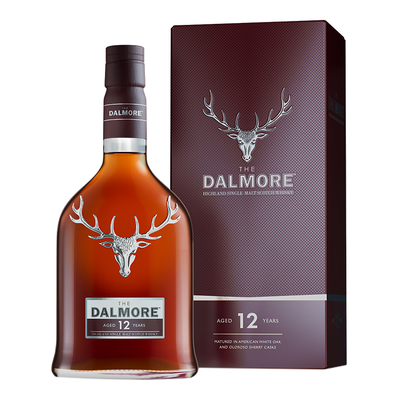 再降价、PLUS会员、京东百亿补贴：DALMORE 大摩 12年 苏格兰单一麦芽威士忌 700ml 417.78元包邮