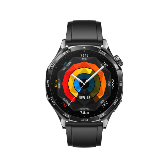 HUAWEI 华为 WATCH GT5 智能手表 46mm 幻夜黑 氟橡胶表带 券后1538元