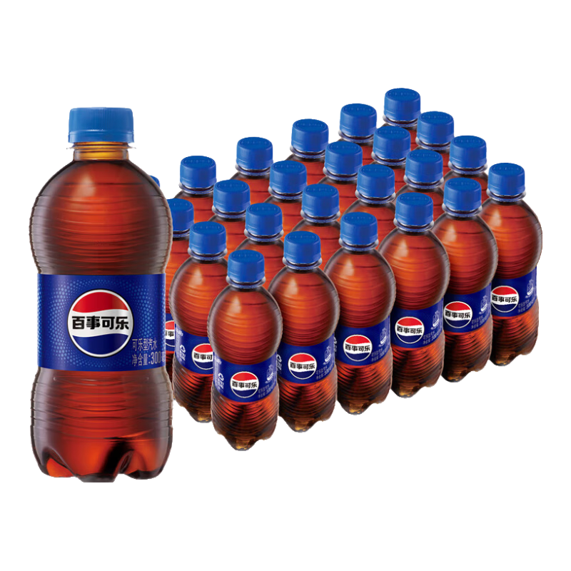 plus会员：pepsi 百事 可乐 碳酸饮料 300ml*24瓶*2件 42.24元合21.12元/件