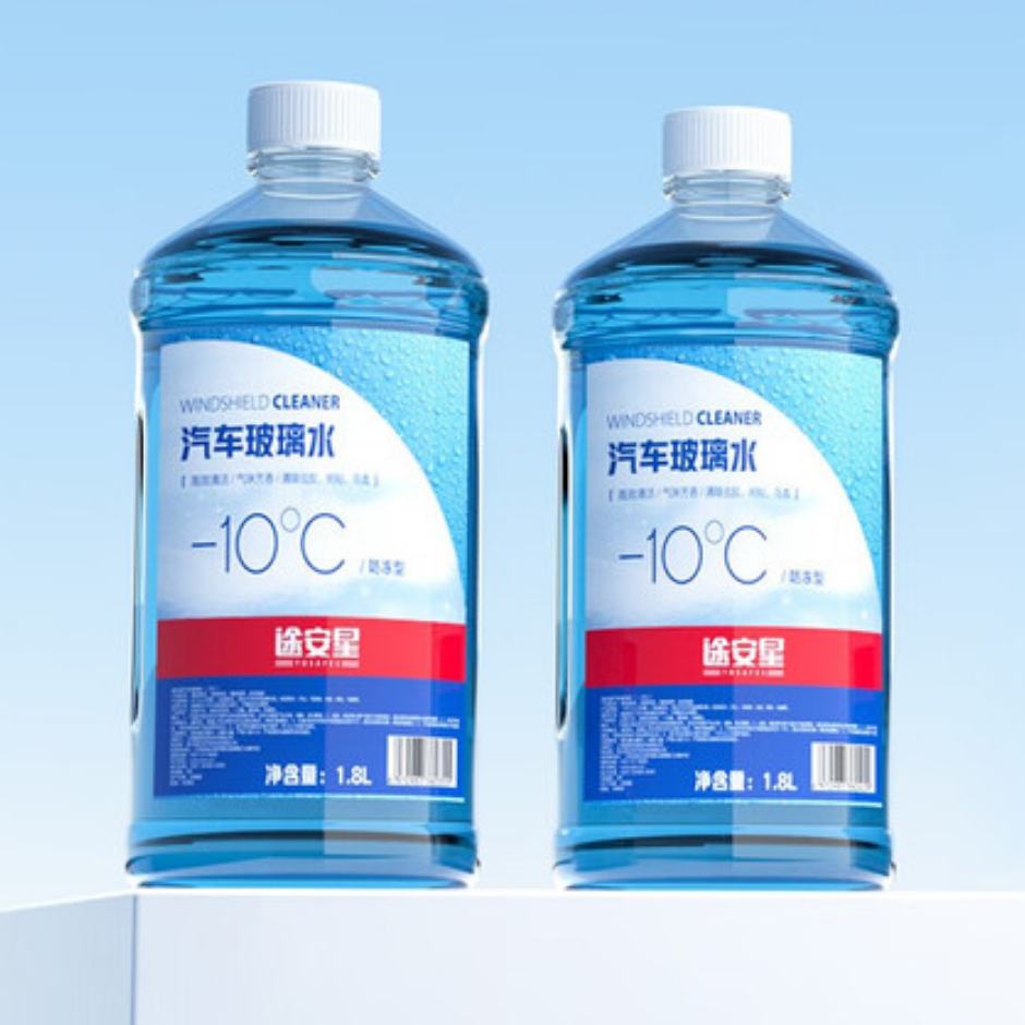 PLUS会员：TUHU 途虎 大桶车用玻璃水 -10℃（2L*2瓶装） 13.81元