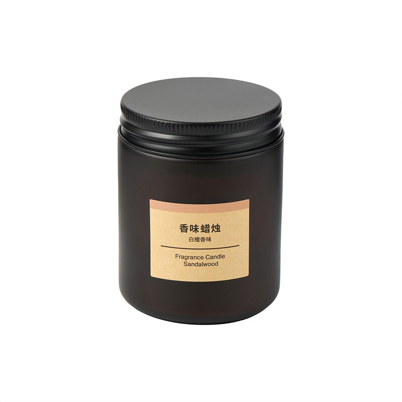 MUJI 無印良品 无印良品（MUJI）香味蜡烛 白檀味85g 香薰蜡烛浪漫香氛表白蜡烛杯蜡礼物女 26.6元