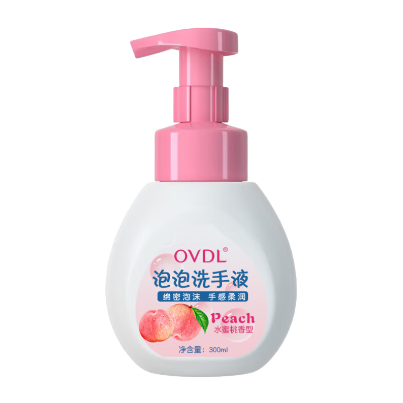 PLUS会员、需首单：OVDL 泡沫洗手液300ml 2.43元包邮