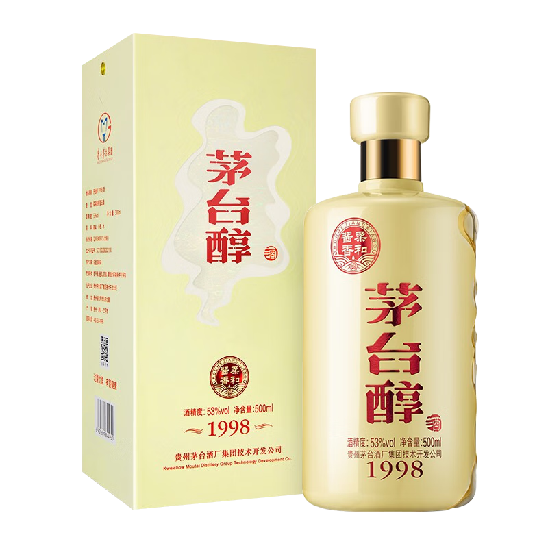 PLUS 会员： 茅台集团 茅台醇1998 53度 酱香型白酒 500ml 单瓶装*3件 187.9元，合62.63元/件（需领券）