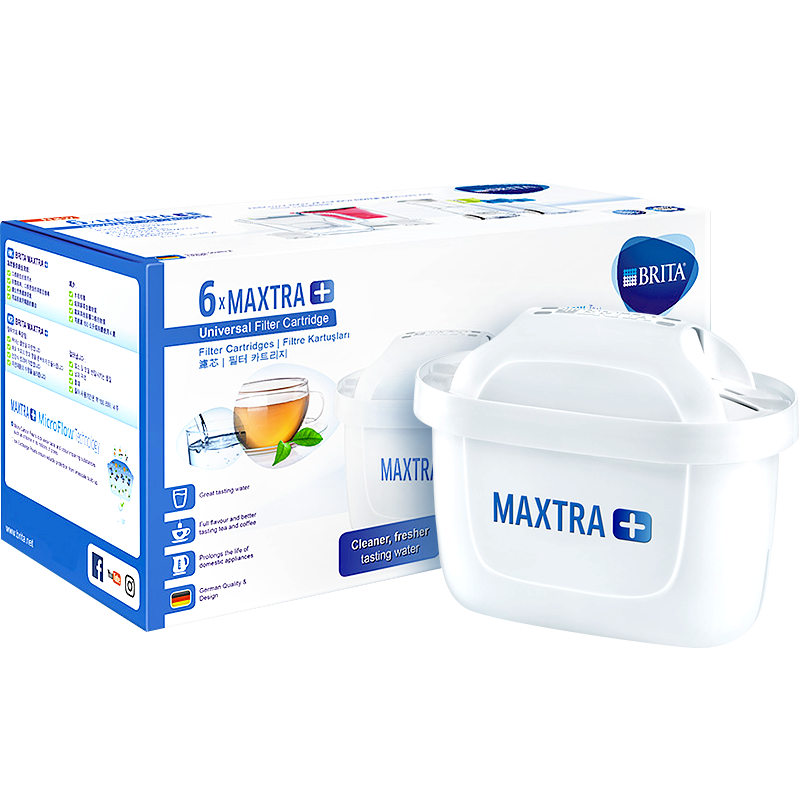 碧然德（BRITA）滤水壶滤芯 Maxtra+多效滤芯6只装 过滤器净水器滤芯 碧然德滤芯 125.16元（需领券）+28.77元凑单品