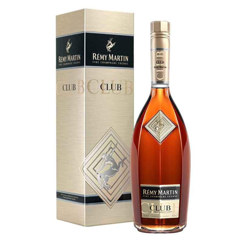 人头马 Remy Martin）洋酒 CLUB优质香槟区干邑白兰地 500ml 券后425元