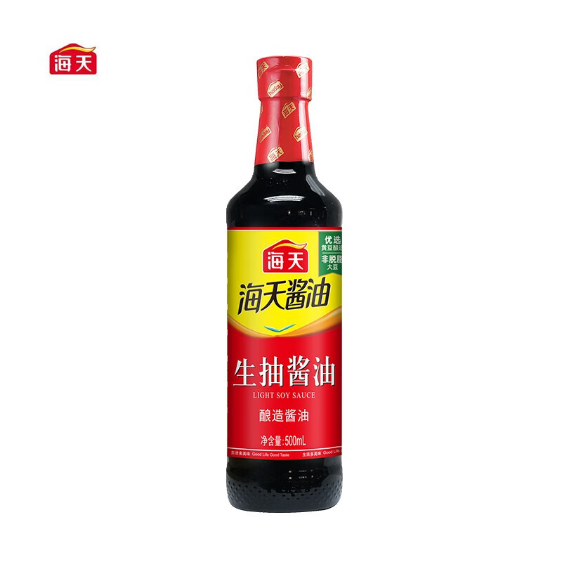 海天 酿造酱油 生抽500mlX1瓶 ￥0.01