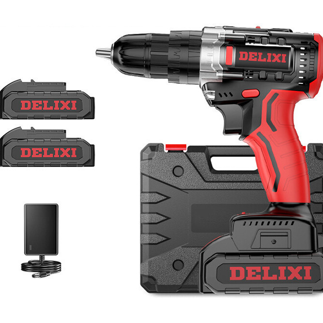 DELIXI 德力西 DDLDZ05 双速冲击钻套装 21V 双电版 259元