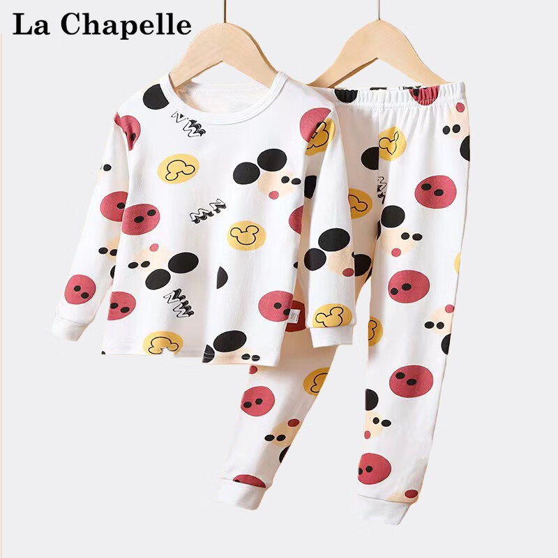 La Chapelle 兒童純棉秋衣秋褲套裝 券后29.6元