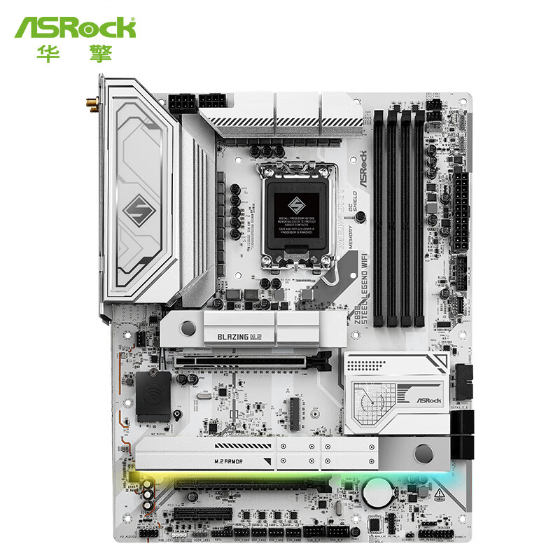 24日23点：ASRock 华擎 Z890 Steel Legend WiFi 钢铁传奇ATX主板 2399元