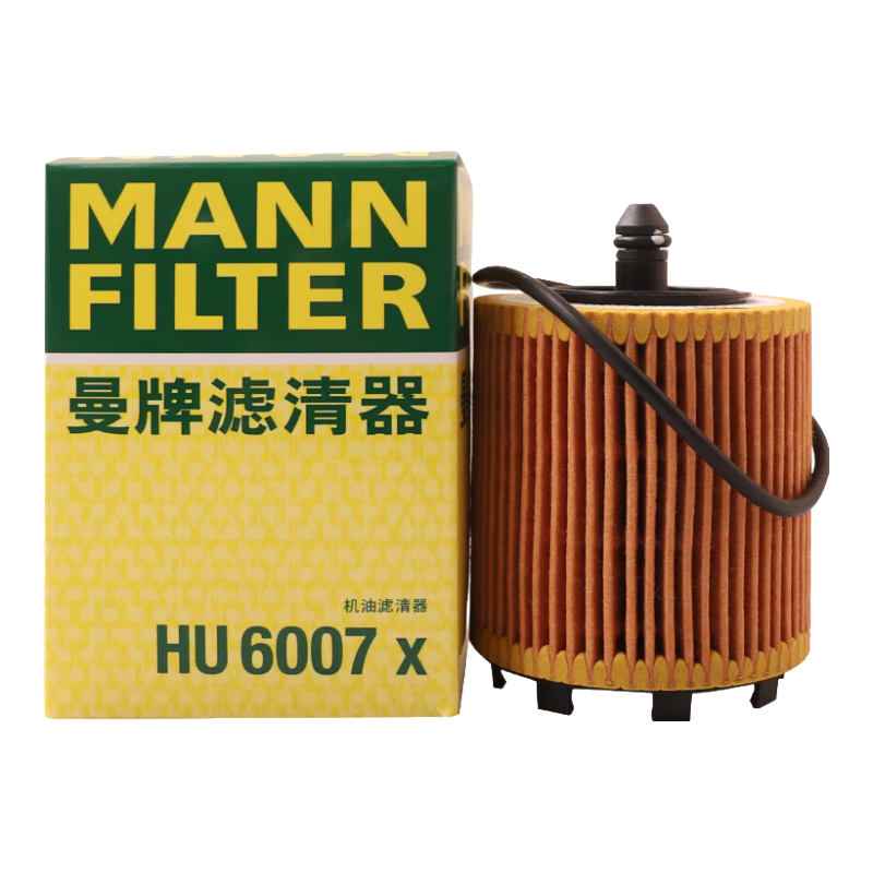 曼牌（MANNFILTER）機(jī)油濾清器機(jī)濾機(jī)油濾芯HU6007x邁銳寶君威君越GL8賽威榮威950 ￥30.24