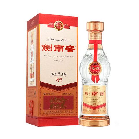 剑南春 老酒 52度浓香型白酒 500ml 1瓶 券后449元