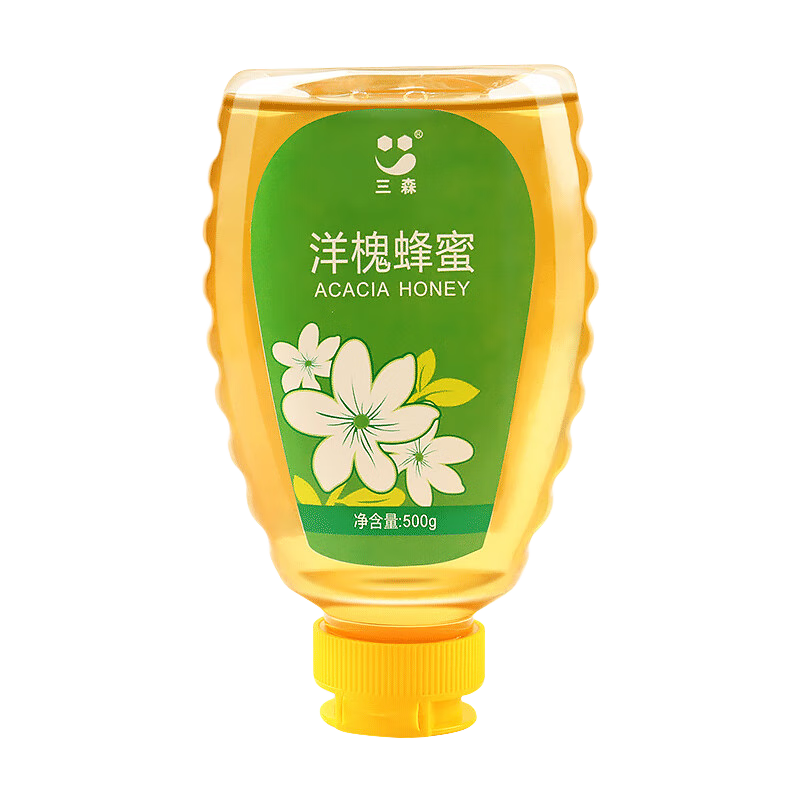 三森 洋槐蜂蜜槐花蜜单花蜂蜜农家自产成熟蜜 洋槐蜜500g 9.9元（需试用）