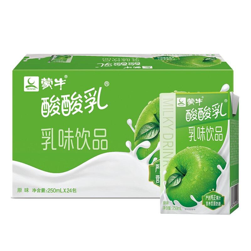 MENGNIU 蒙牛 酸酸乳原味250ml×24盒 清爽果汁乳味饮料 21.26元（需买4件，需用券）