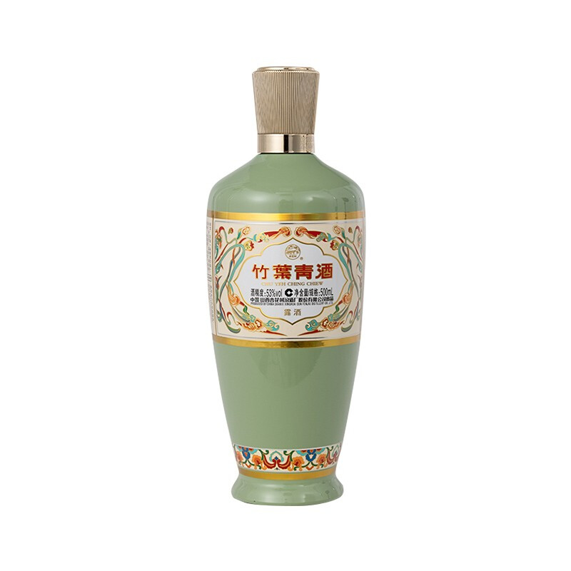 竹叶青 荣耀 绿瓶 53%vol 白酒 500ml 单瓶装 54.2元（需买2件，需用券）