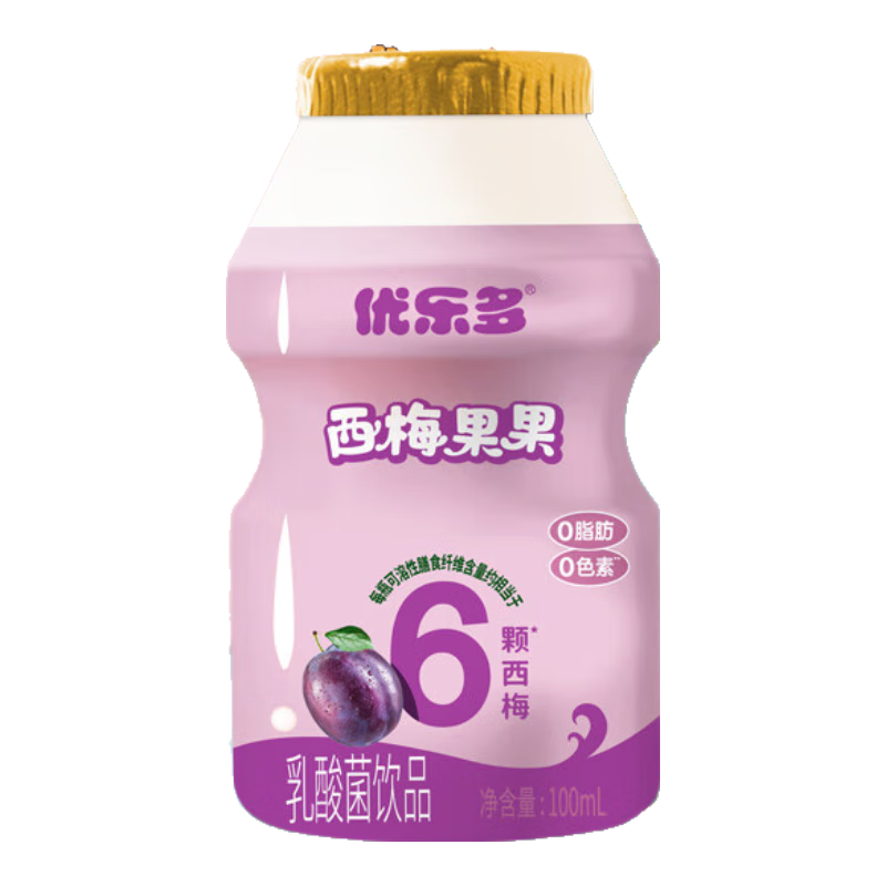 优乐多乳酸菌饮品饮料益生菌早餐多口味整箱100ml*20瓶 西梅果果100ml*20瓶 100ml ￥19.9