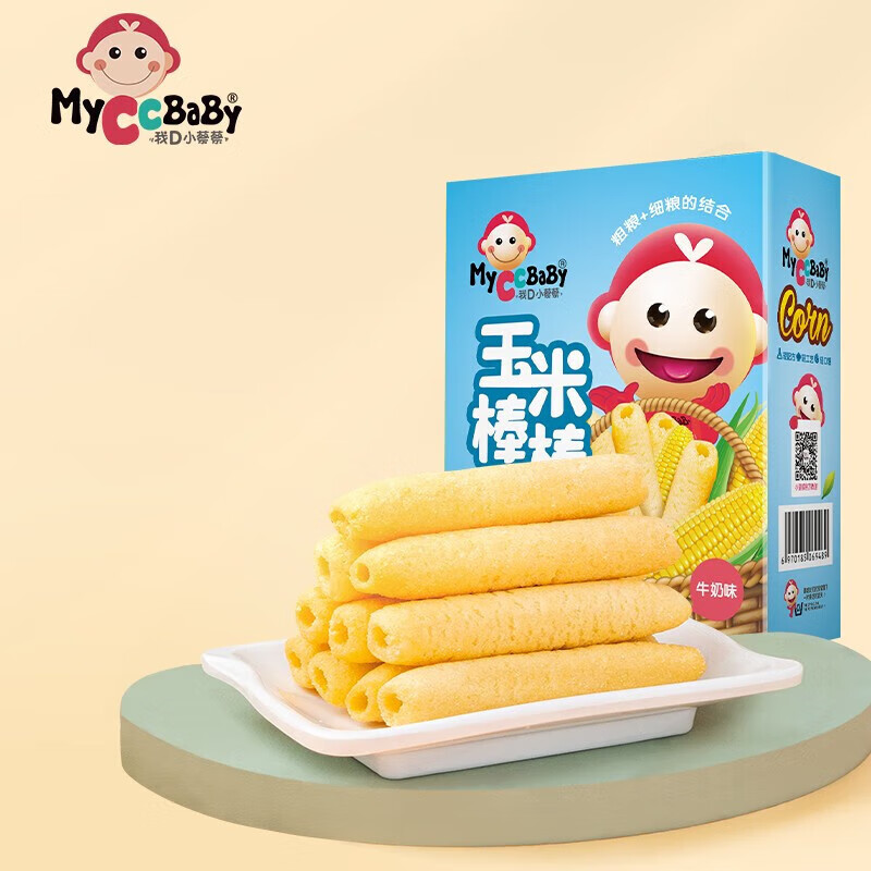 MyCcBaBy 我D小蔡蔡 宝宝零食玉米棒 200g（牛奶味） 4.8元（需买4件，需用券）