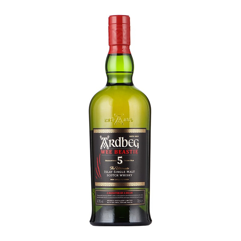 Ardbeg 雅柏 阿贝5年 小怪兽 苏格兰 单一麦芽威士忌 47.4%vol 700ml 195.32元包邮含税