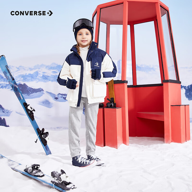 CONVERSE 匡威 男女童短款保暖羽绒服 券后176.61元