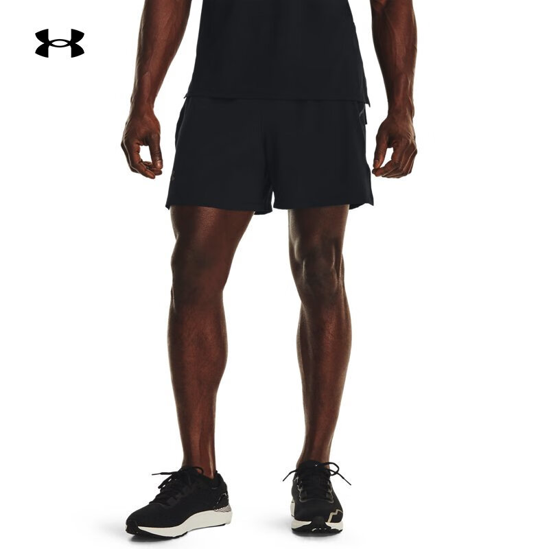 安德玛 UNDERARMOUR）春夏Launch男子5英寸跑步运动短裤1376509 黑色001 M 399元