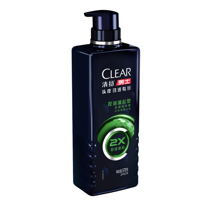 今日必买：CLEAR 清扬 男士头皮劲活专研控油蓬松型洗发水 570g 19.9元