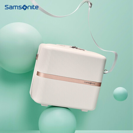 Samsonite 新秀丽 流金箱迷你箱可挂靠手提包时髦精致礼物送女生HH5*45005象牙白 券后701元