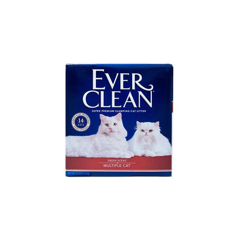 EVER CLEAN 铂钻 EverClean进口芳香膨润土猫砂 （红标） 25磅 /11.3kg 券后85元