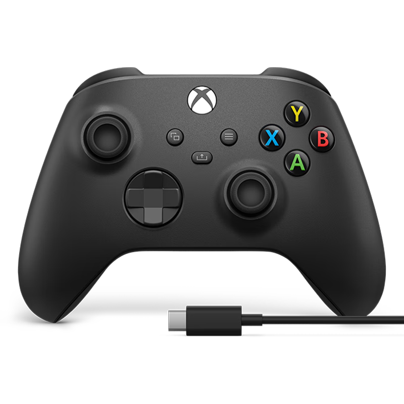 京东PLUS：微软Xbox无线游戏手柄 磨砂黑+USB-C线 蓝牙 适配Xbox/PC/平板/手机 322.16元