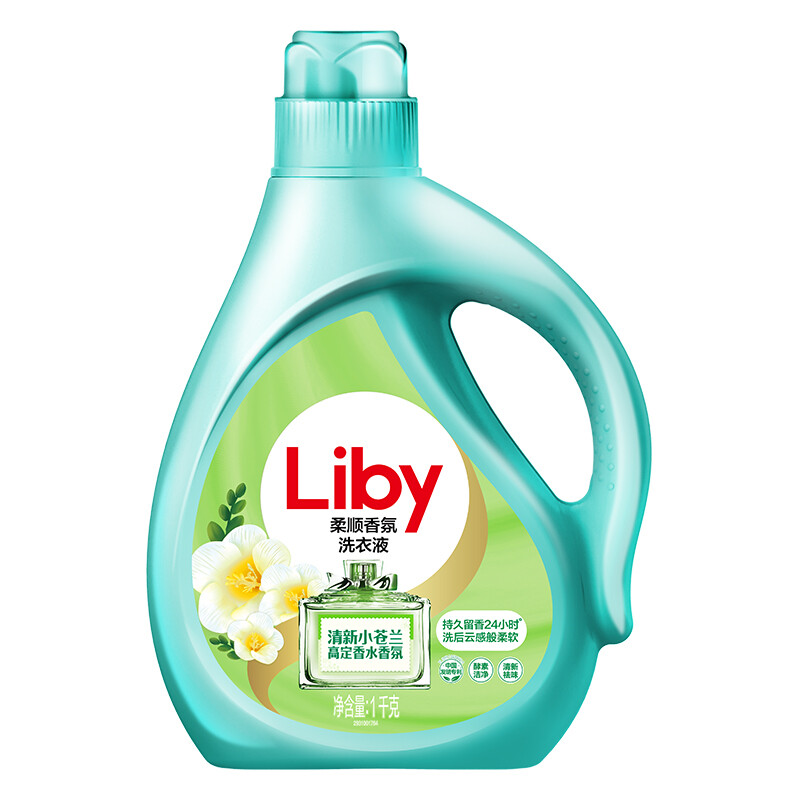 Liby 立白 柔顺香氛洗衣液 1kg 清新小苍兰 券后9.66元