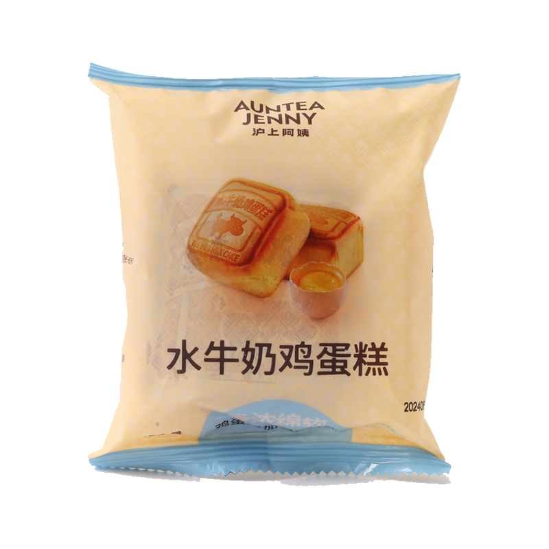 PLUS會(huì)員：AUNTEA JENNY 滬上阿姨 水牛奶雞蛋糕 330g (55g*6個(gè)) 12.79元（需領(lǐng)券）