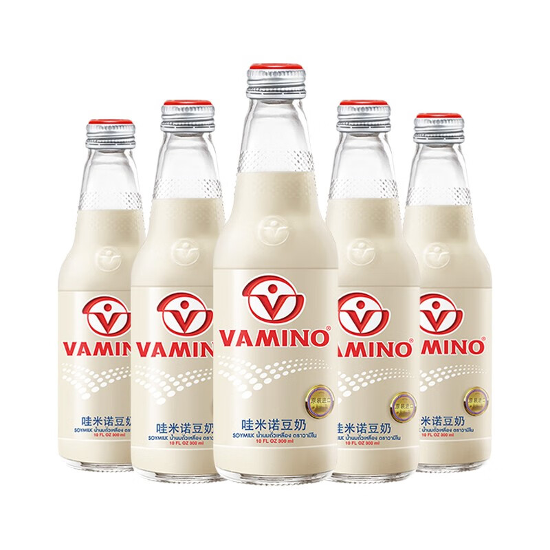 VAMINO 哇米諾 進(jìn)口原味豆奶飲料 300ml*5瓶 券后19.9元包郵