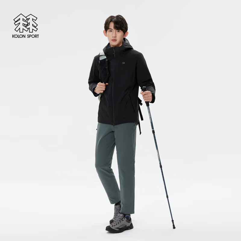 KOLON SPORT 可隆户外运动登山男子防泼水防风羽绒三合一冲锋衣 券后1862.1元