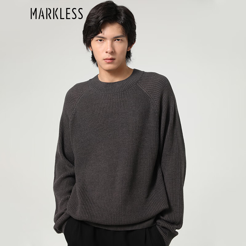 Markless 男士纯色针织衫毛衣 MSB3740M 68.01元（需领券）