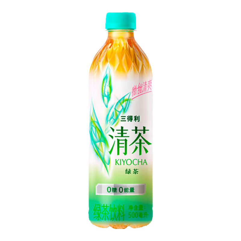 三得利清茶绿茶微甜 0糖0脂茶饮料500ml*15瓶 整箱装 ￥55.62