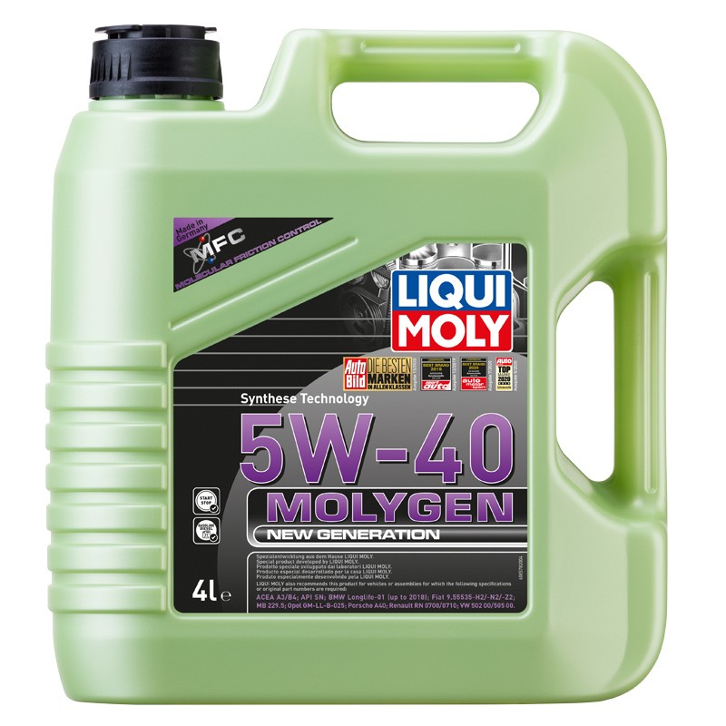 LIQUI MOLY 力魔 魔法基因機油 5W-40 SN A3/B4 4L 290元（雙重優(yōu)惠）