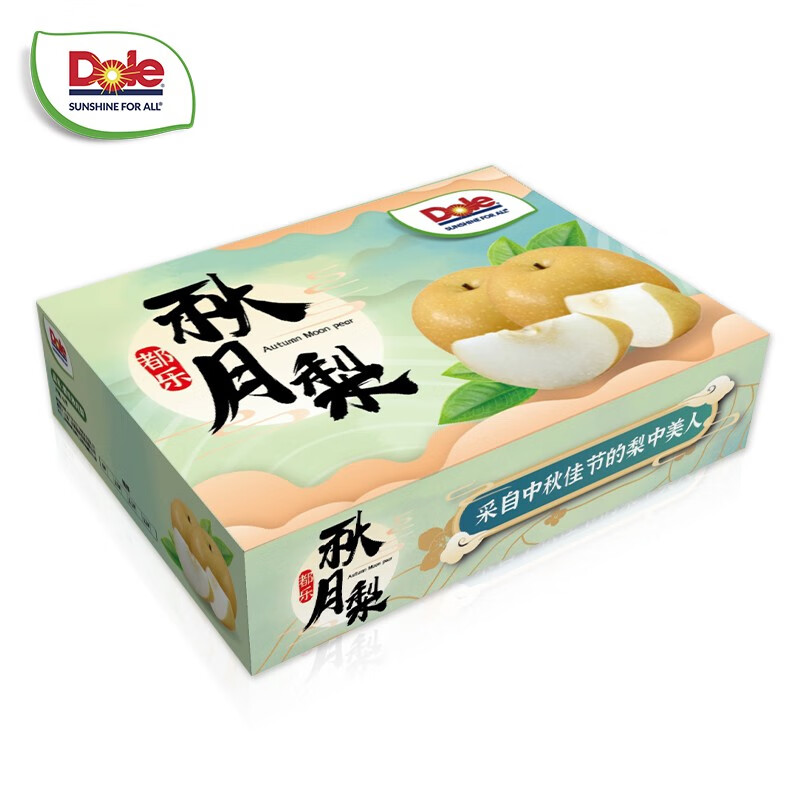 Dole 都乐 秋月梨 1.6kg 6-7枚 小礼盒 券后19.9元包邮