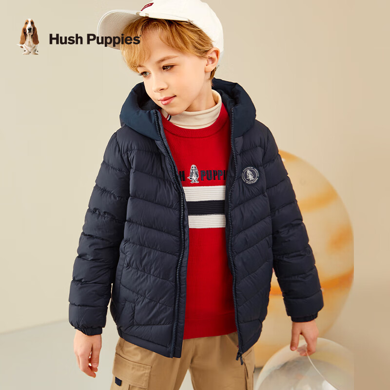 再降价、plus会员：Hush Puppies 暇步士 儿童百搭羽绒服 （多款可选） 167.01元 （需用券）