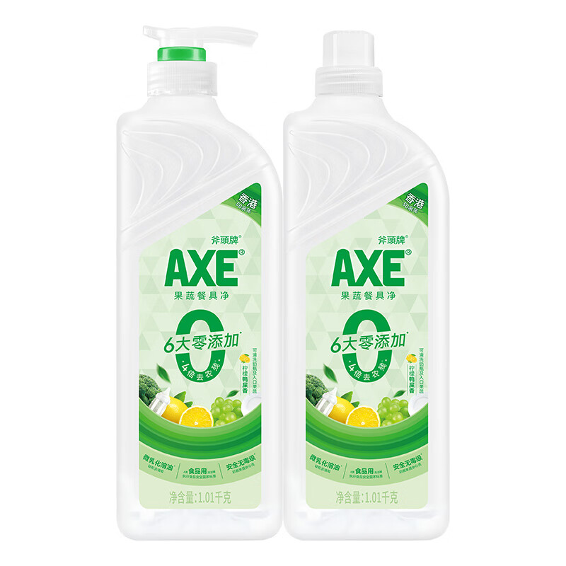 AXE 斧頭 檸檬鴨屎香洗潔精 1.01kg*2瓶 券后17.61元