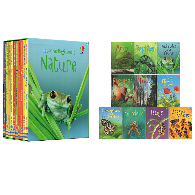 初探自然 Usborne Beginners Nature 10冊(cè)禮盒套裝 英文原版初學(xué)者科普系列 尤斯伯恩兒童英語(yǔ)啟蒙繪本少兒科學(xué)科普讀物x0a 綠山墻圖書(shū) ￥175