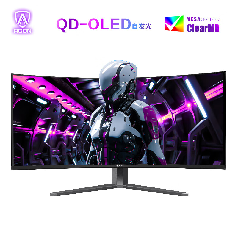 京東PLUS：AOC 冠捷 愛攻AG346UCD 34英寸QD-OLED曲面顯示器（3440*1440、175Hz、0.03ms、原生10bit、8W音響 ） 4098.59元（需湊單、合計4505.01元，需用券）