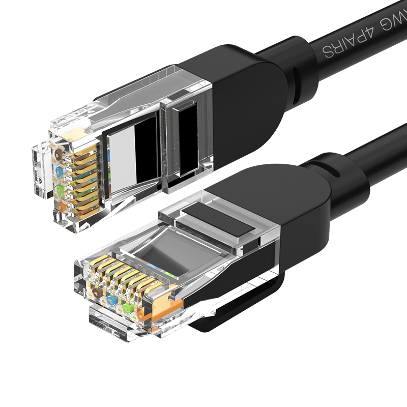 秋葉原（CHOSEAL）六類網(wǎng)線 CAT6類千兆高速連接線 2米 黑色 QS5062E 1.9元