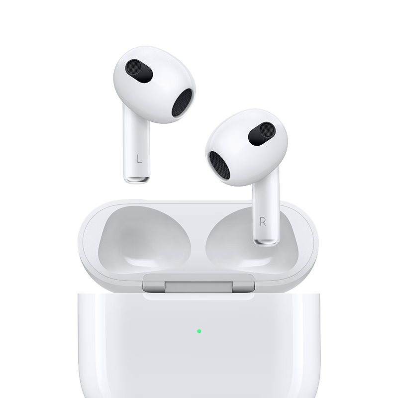 Apple 蘋果 AirPods 3 MagSafe充電盒版 半入耳式真無線藍(lán)牙耳機(jī) 白色 944.16元