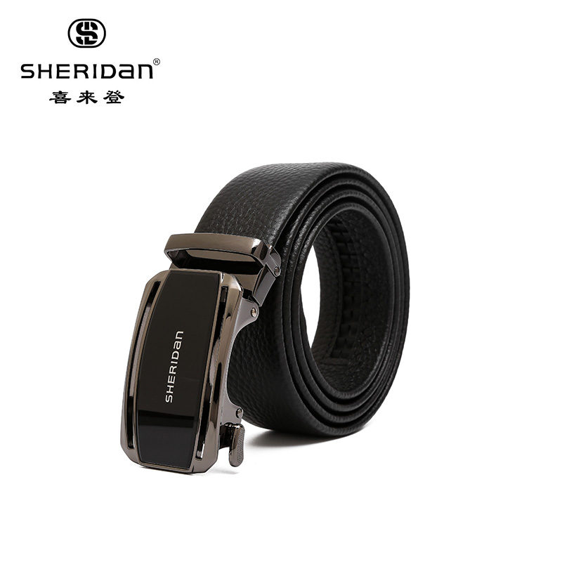 SHERIDAN 喜來(lái)登 頭層牛皮 男士腰帶 自動(dòng)扣皮帶 NL190352S 券后78元