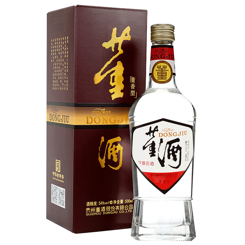 plus會(huì)員：董酒 復(fù)刻系列 白標(biāo) 董香型白酒 54度 500ml +湊單 103.65元（需領(lǐng)券）