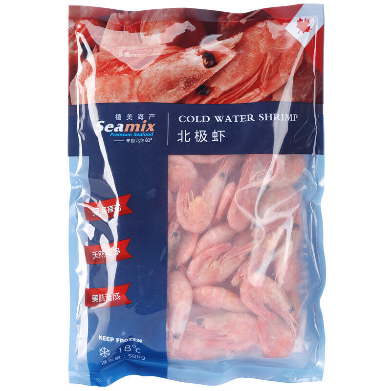 Seamix 禧美海產(chǎn) 鮮京采 北極甜蝦1.5kg/盒 90/120規(guī)格 MSC認證 禮盒 55.97元