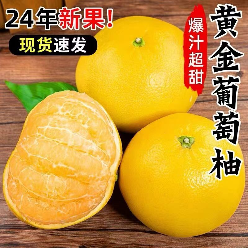 智洲 皮薄多汁 黃金葡萄柚 4.5斤 11.9元（需買2件，需用券）