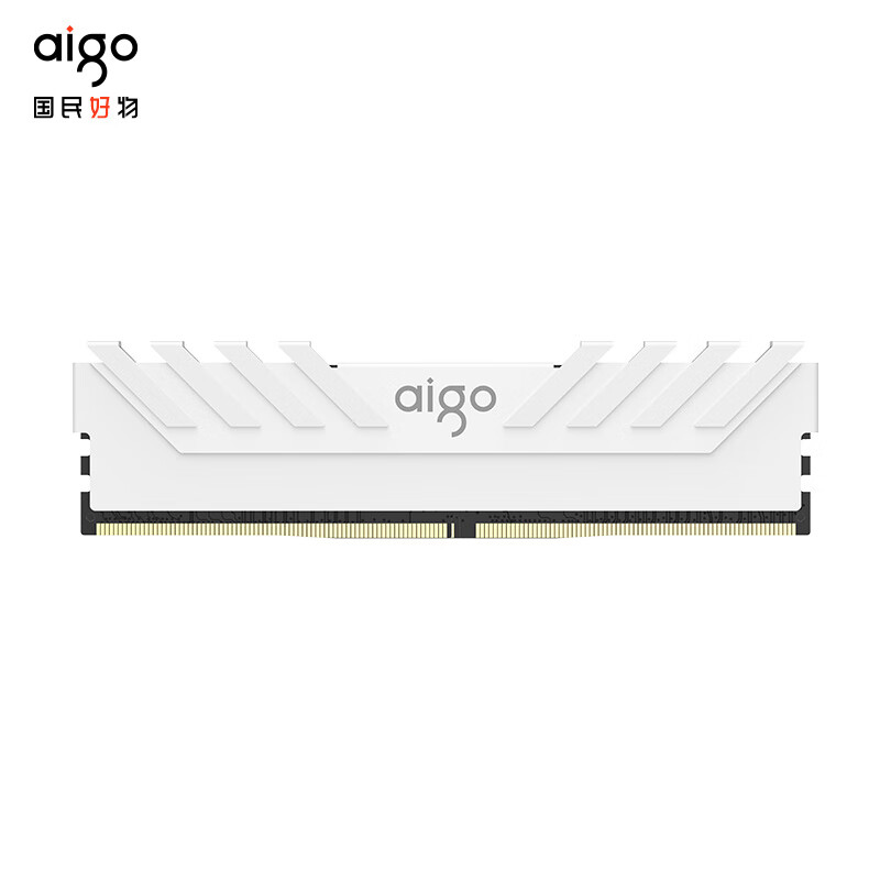 aigo 愛國者 16G DDR4 3200 臺(tái)式機(jī)內(nèi)存條 馬甲條 承影白色款 128.31元